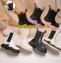 Baby Girl Shoes Waterproof Colorful Kids Boots 2022 Autumn Children Fashion Casual Ankle Riding Boots For Thick Sole Platform 22019167367