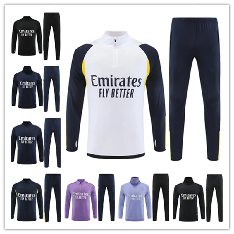 2023 män barn Fotboll Träningsoverall Set Real madrids TRACKSUIT set 22 23 24 fotboll kit chandal futbol survetement madrides TRÄNING suit fotbollsjacka