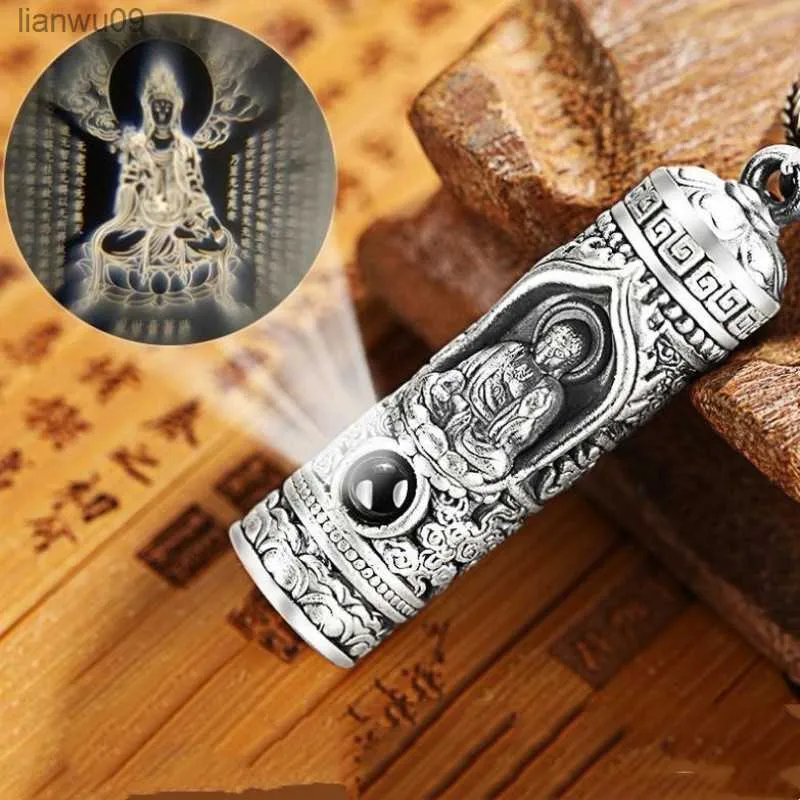 Handmade Necklace Nepal Buddhist Buddha Pendant Necklace Eight Guardian God Projection Pendant Necklace Men's and Women's Jewelr L230704