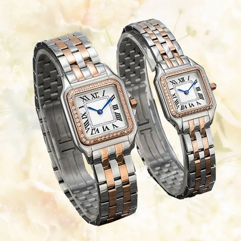 Panthere 904 Acier Diamant Lunette Femmes Tank Américaine Femme Montre-bracelet Aaa Designer Mouvement Montres Haute Qualité Montre Femme