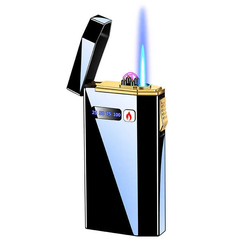 Dual Arc Gas Dual-Use-USB-Aufladung Elektronischer winddichter Zigarettenanzünder Persönlichkeit Kreativität Feuerzeuge YXIJ
