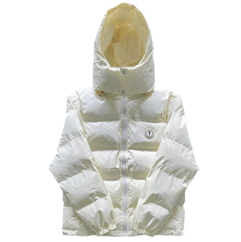 Trapstar London Trap Down Jacket Parka Uomo Donna Luxury Brand Piumino invernale con ricamo nero lucido