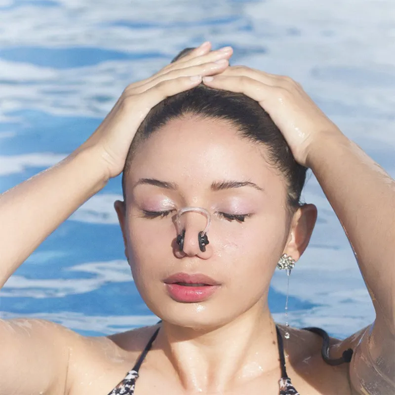 Clips Nez Souple en Silicone 2 Piscines Bouchons d'oreille en Set Piscine Accessoires