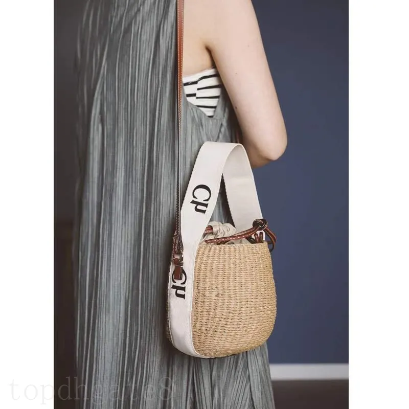 Tatil Beach Bag Woody Designer Straw Bags Lady Fashion Single Borse Pratik Yaz Seaside Tote Çantalar Doğal Kahverengi Yumuşak Büyük Kapasite XB015