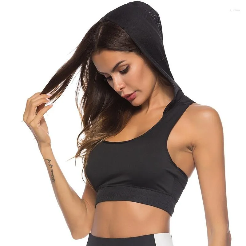 Yoga Outfit Hooded Sport Dames BH Mesh 2023 Tube Top S Ondergoed Vrouwen Anti-shake Sport Gym Kleding Vest