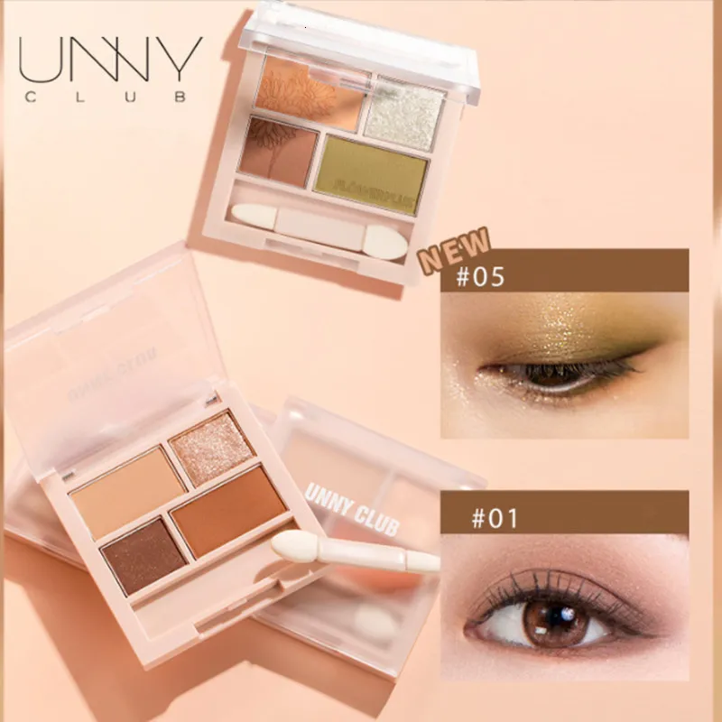 Eye Shadowliner Combination Unny Club Eyeshadow Palette Matte Glitter Waterproof Long Lasting Pigmenterade Brighten Eyes Beauty Makeup Powder 230715