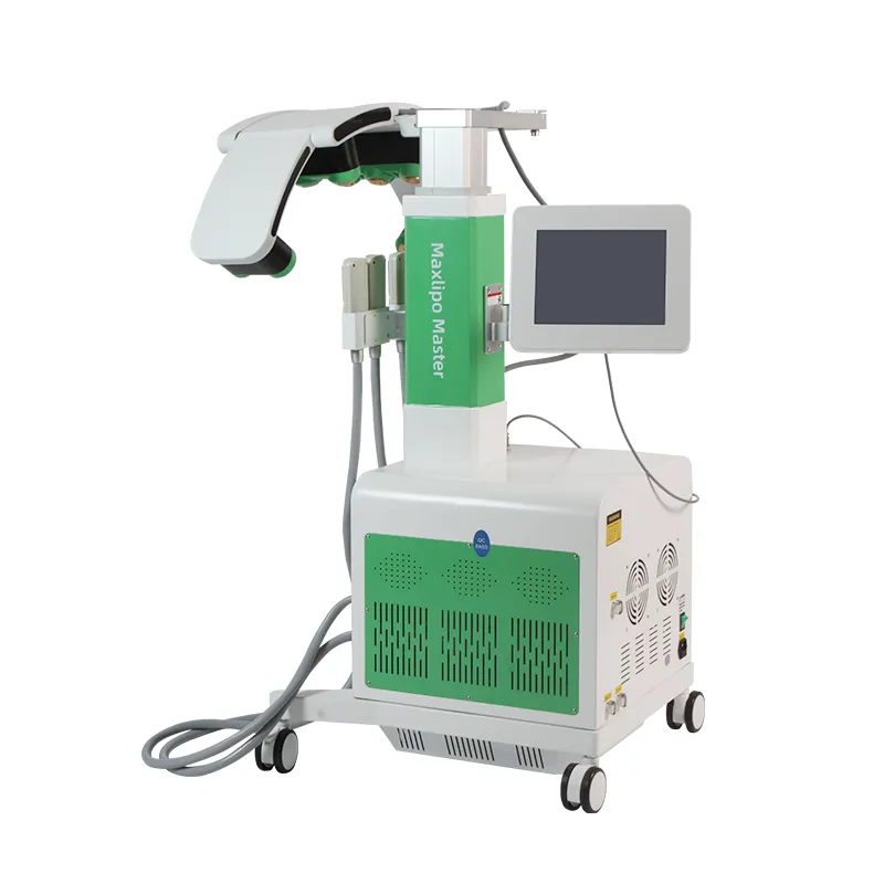 Emerald Laser Slimming Machine 10D Cooling Pad Cryo Rotating Green Laser Lights Painless Fat Removal Choice Device Slim 532nm Diode Laser