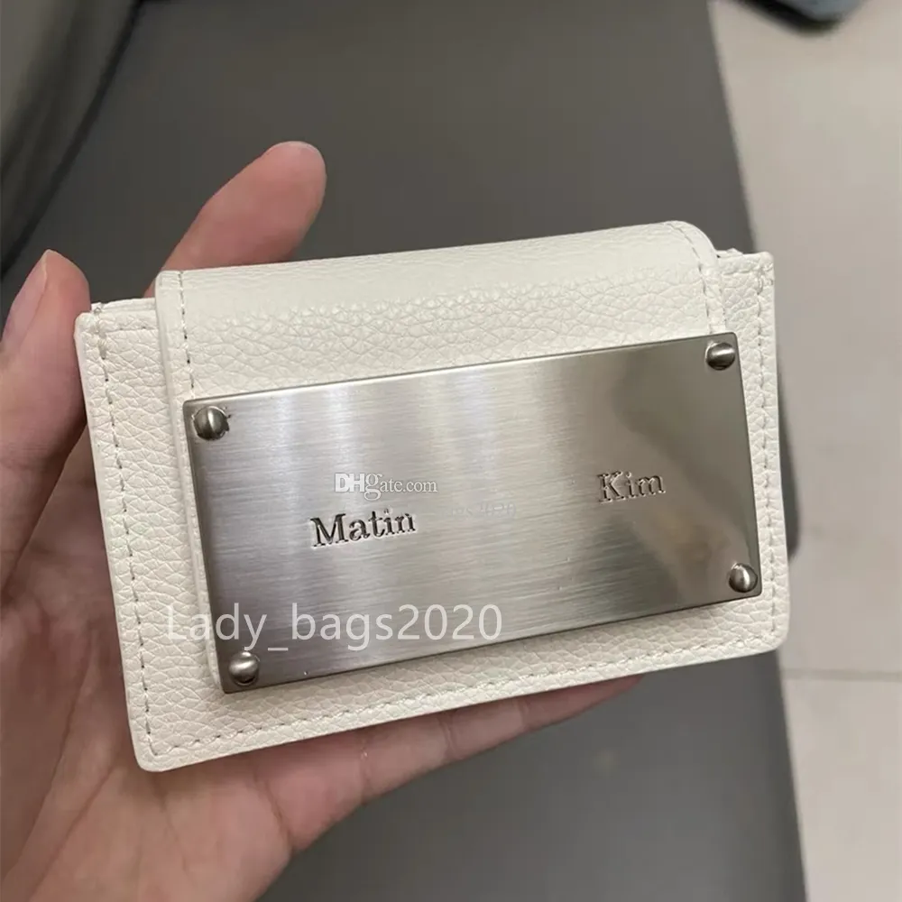 専用MatinKim VINTAGE COMPACT WALLET SILVER VINTAGE COMPACT WALLET IN SILVER - MATINKIM