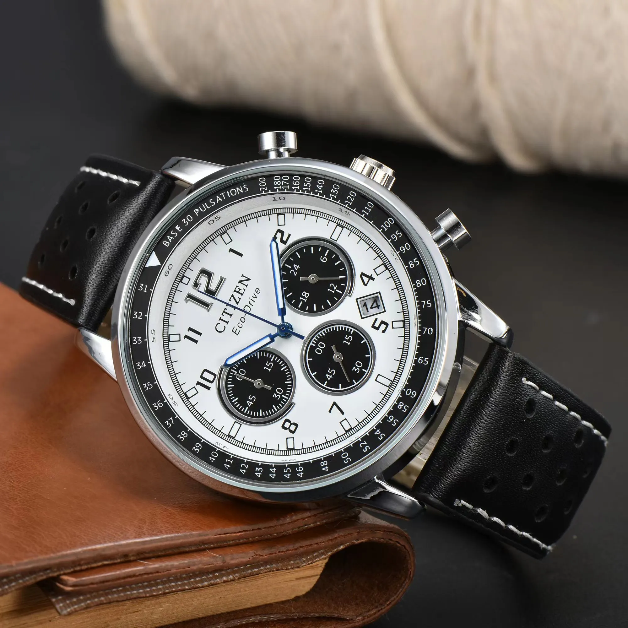 Luxury Mens Quartz Watch: 2024 CITIZEN New FF Series Eco-Drive