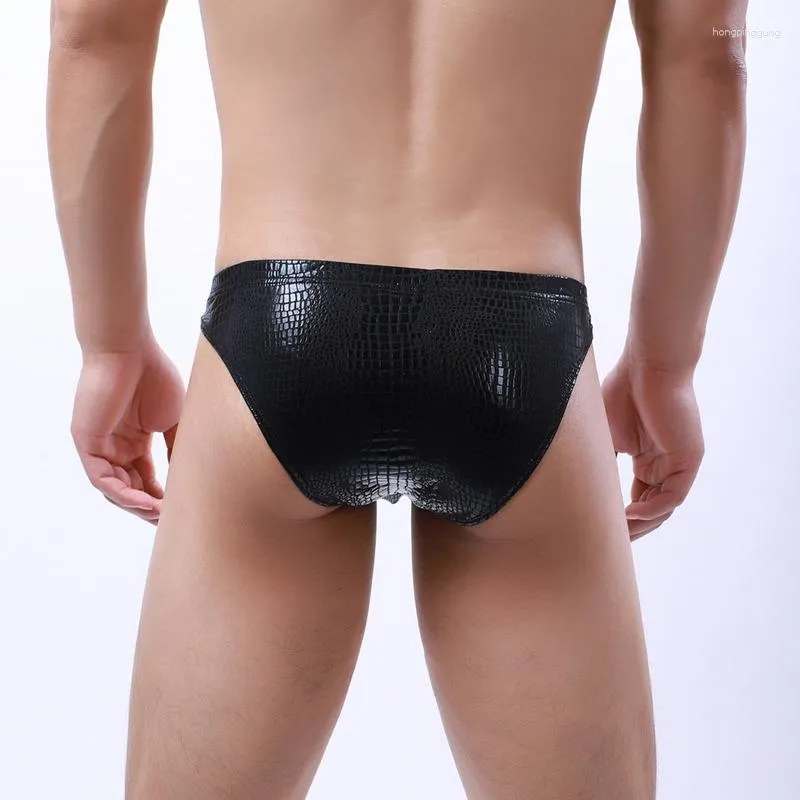 Leather Thongs Panties Underpants