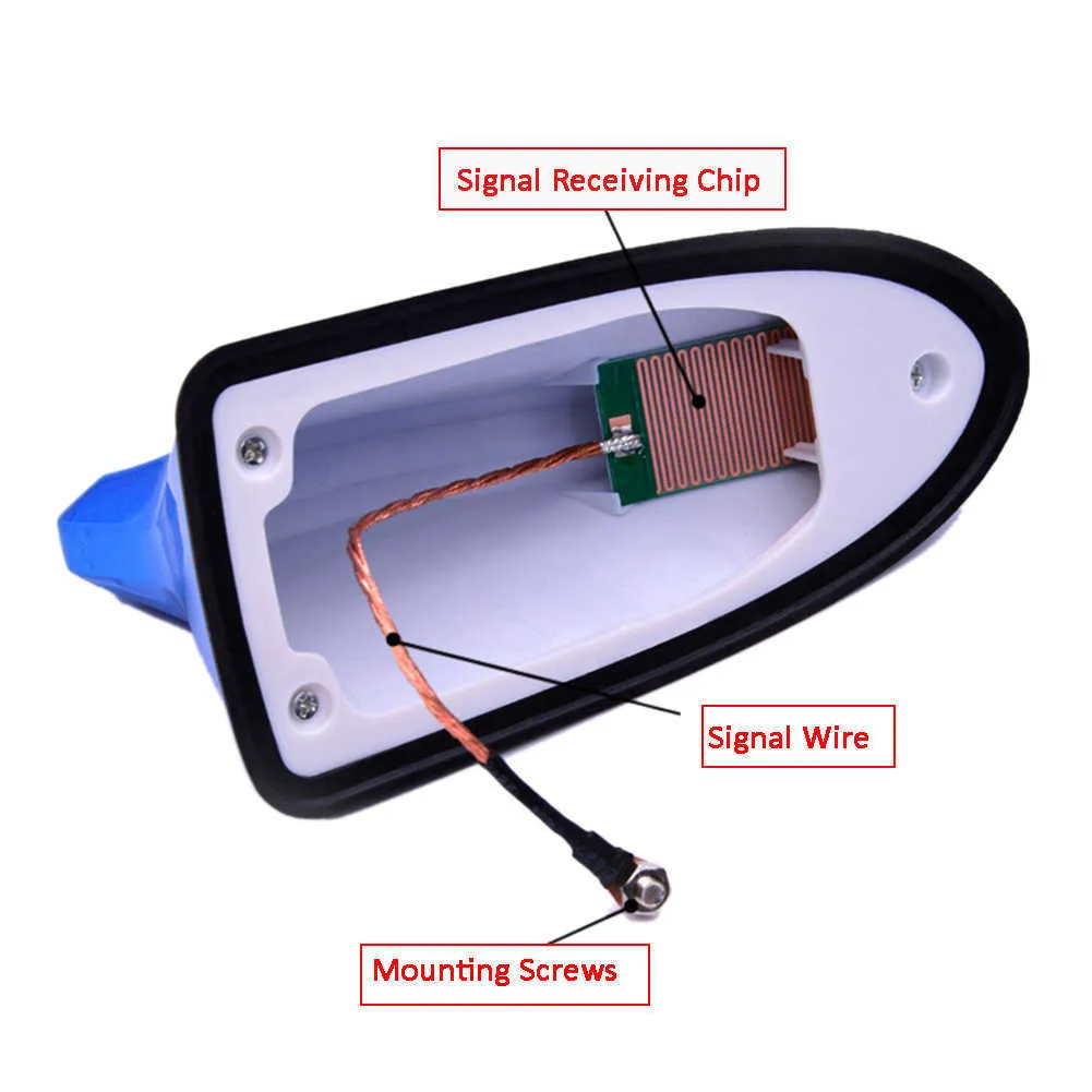 17cm Car Roof Shark Fin Antenna Cover Sticker Carbon Fiber Universal Auto Radio AM FM Antenna Signal Amplifier Car Accessories – Buy The Best Products In The Online Store - Foto 7