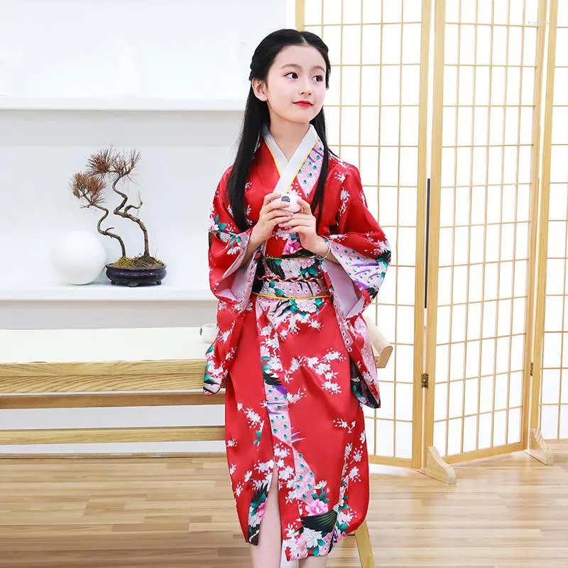 V tements Ethniques Belles Filles Robe Kimono Traditionnelle