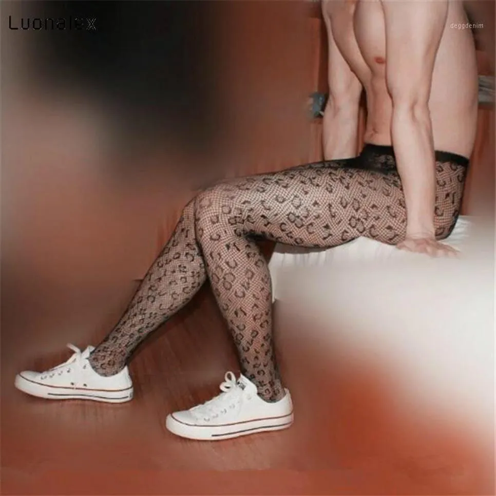 Leopard Fishnet Pantyhose For Men Sexy And Stylish Gay Footless Fishnet  Tights With Reticularis Luonalex Mens Stockings Style 1233M From Uikta,  $35.27