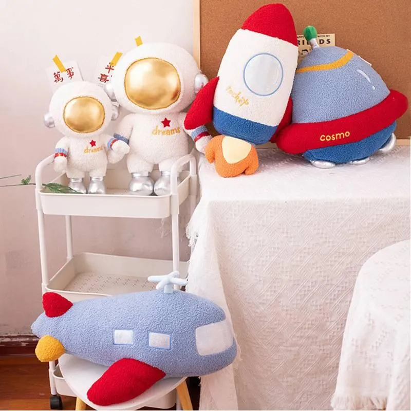 Poduszki dla dzieci poduszki statku kosmicznego samolot kształt rzut poduszki trzymaj poduszkę pokój dziecięcy wystrój dziecka