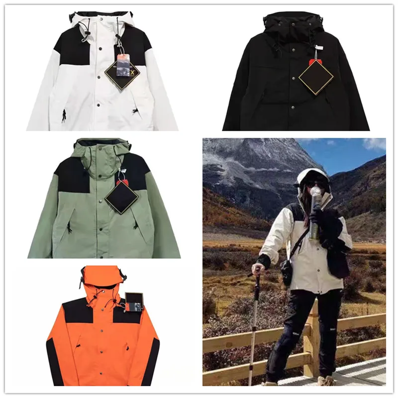 Outdoor-Jacke, Herren-Designer-Jacke, modische Kapuzen-Bergsteigerkleidung, Herren-Damen-Sportbekleidung, winddicht, wasserdicht, warm, lockere Freizeitausrüstung, Herren-Oberbekleidung