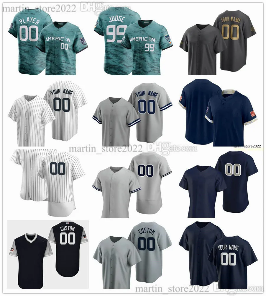 2023 All-Star Baseball Jerseys 99 Aaron Judge 45 Gerrit Cole 25 Gleyber Torres 65 Nestor Cortes Jr. 2 Derek Jeter 7 Mantle 3 Babe Ruth 11 Anthony Volpe 27 Giancarlo Stanton