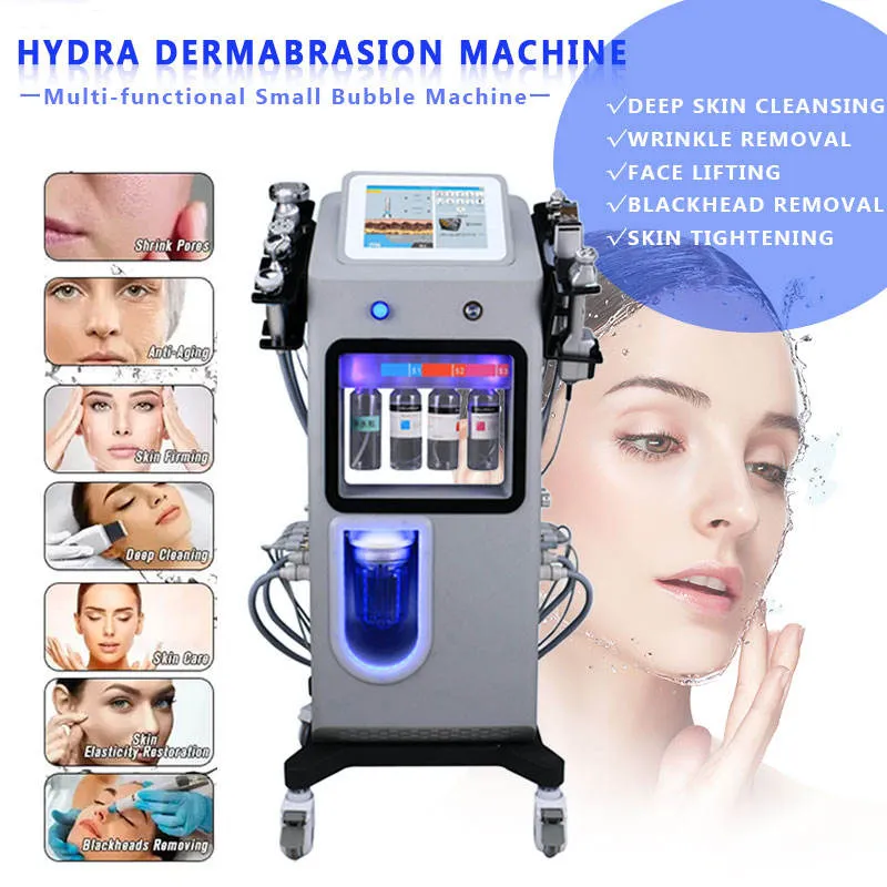 2023 plus récent 12 en 1 Hydra nettoyage visage Machine Aqua eau oxygène visage Machine BIO RF visage levage rides élimination Machine