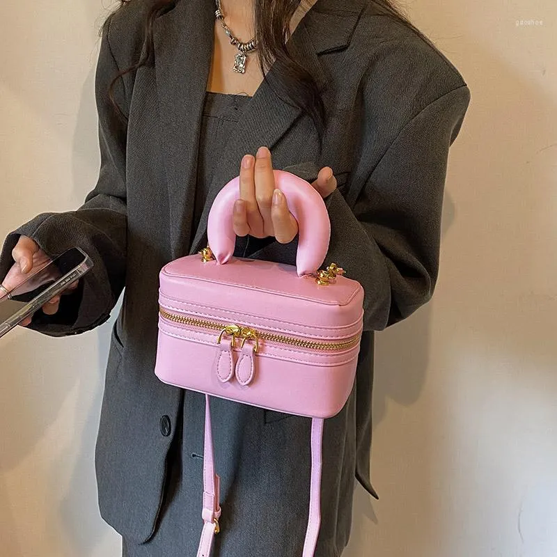 Evening Bags Luxury Women High Quality Chain Crossbody Pink Green Small Handbag And Purses Barrel-Shaped Shoulder Clutch