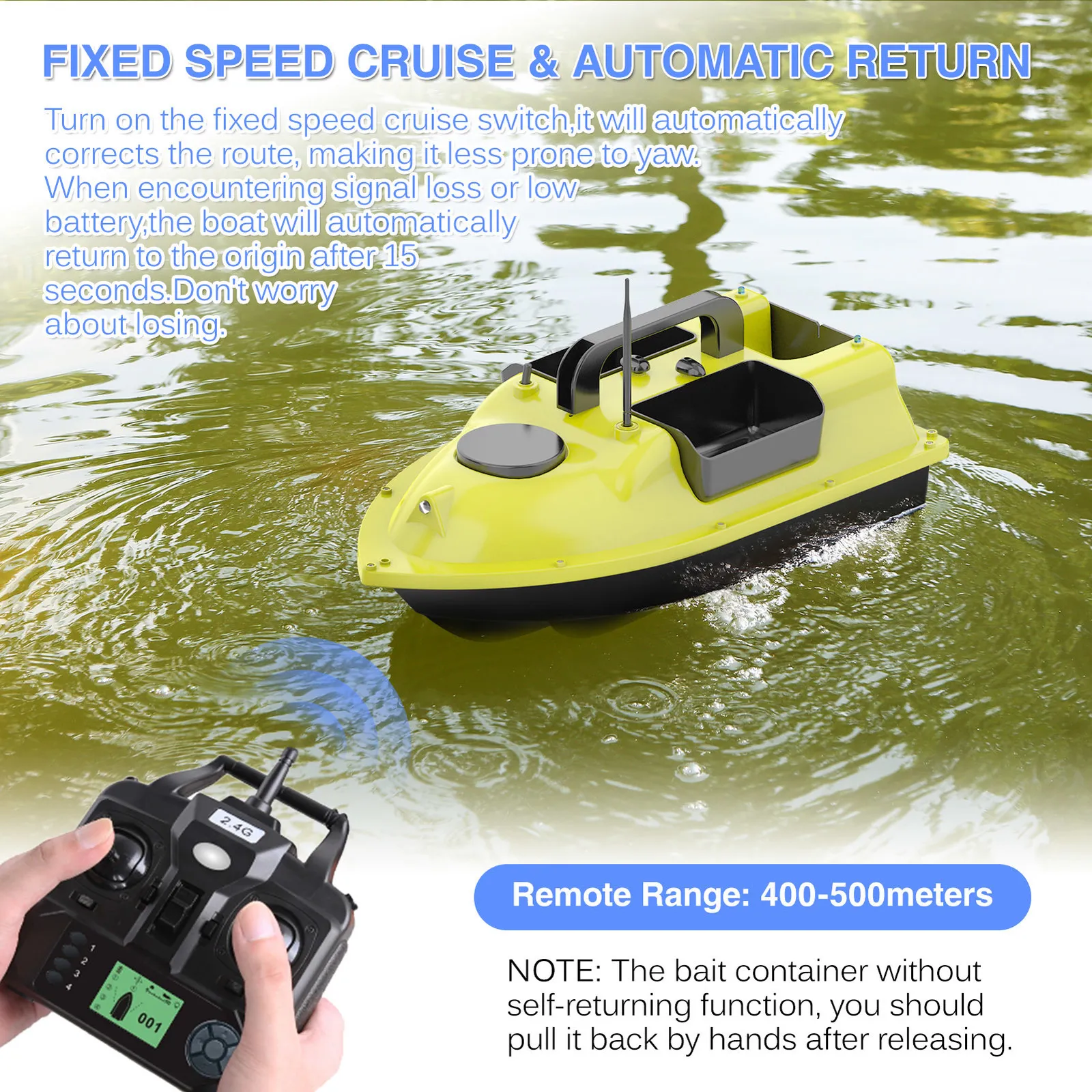 D18E GPS Bait Boat With 3 Containers, Automatic 500M Remote Range, 10000mAh  Feeder, And Fish Finder Fishing Boat Supplies From Bei09, $110.2