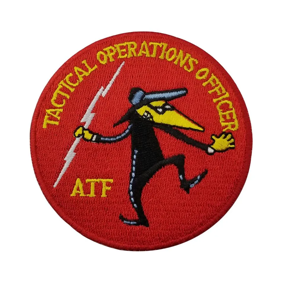 TACTICAL OPERATIONS OFFICER AFF Politie Borduurpatch voor Kleding Jeans Tas Decoratie Opstrijkbare Patch 220m