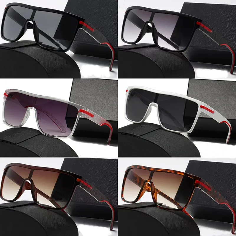 Markowe damskie designerskie okulary przeciwsłoneczne Klasyczne duże oprawki Jednoczęściowe spolaryzowane męskie okulary przeciwsłoneczne Outdoor Sports Kolarstwo UV400 Gogle Modne dodatki z pudełkiem