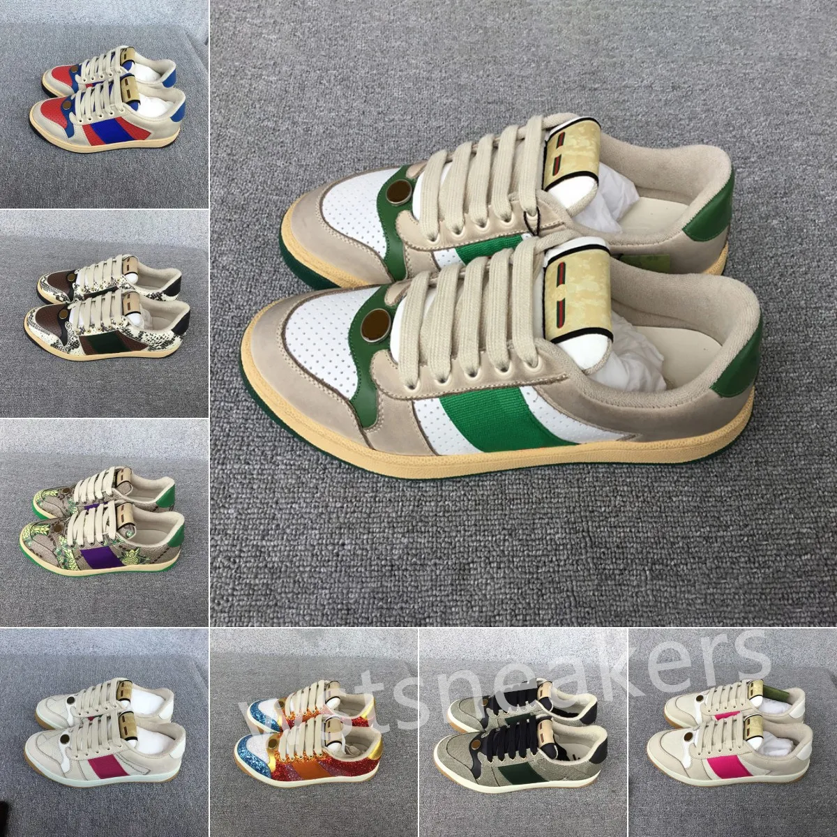 Siatka w stylu retro Sports Web Męskie buty w stylu casual Projektant Screen Outdoor Beach Women Sneakers Luksusowe wsuwane siatkowe płaskie letnie oddychające buty treningowe 2023 nowość