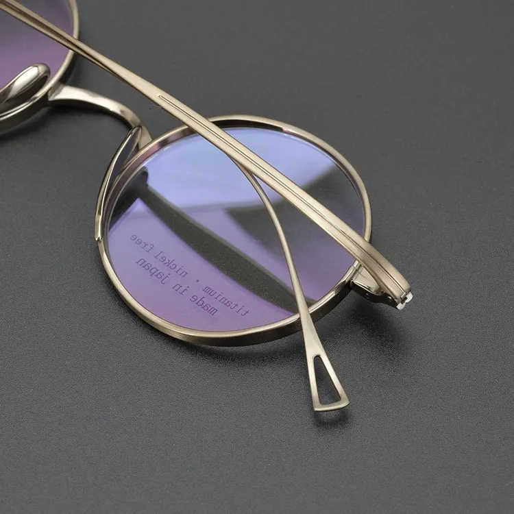 Handmade Retro Round Glasses With Interchangeable Frames For Men High Degree Optical