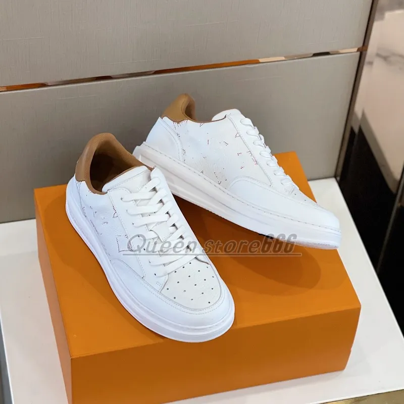 23s Chaussures décontractées pour hommes baskets blanches de sport Beverly Hills baskets en cuir véritable stars Leathers low top runner lace up platform trainers taille 38-45