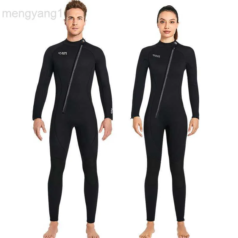 Neoprene Wetsuit With Front Zipper For Men And Women Ideal For