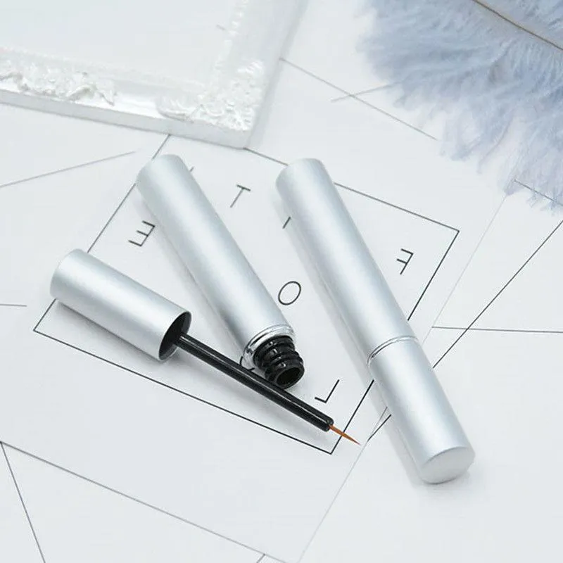 3ml boş kozmetik eyeliner tüpü, DIY plastik gümüş kirpikler büyüme sıvı şişesi, kirpik yapıştırıcı depolama f273 hdihl