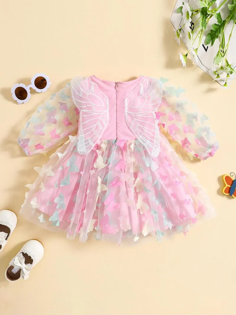 Mädchenkleider Niedliches ärmelloses Kleid mit Blumendruck für kleine Mädchen, perfekte Sommerpartys und Spielverabredungen