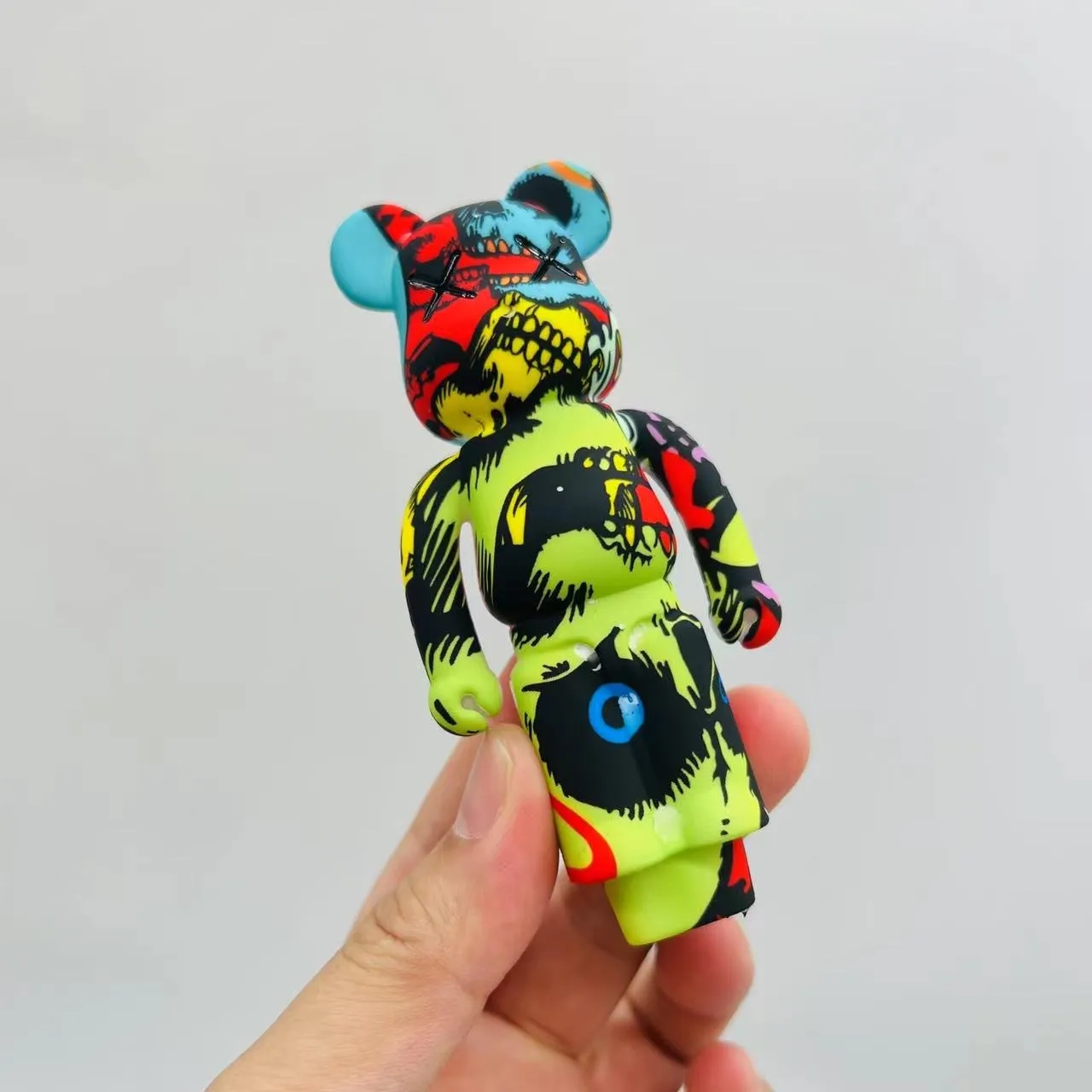 DHL Free Angry Bears Forme Silicone Fumer Cuillère Pipes Avec bol en verre Pour Dry Herb Pipes À Tabac Verre Bubblers FDA Conduites D'eau