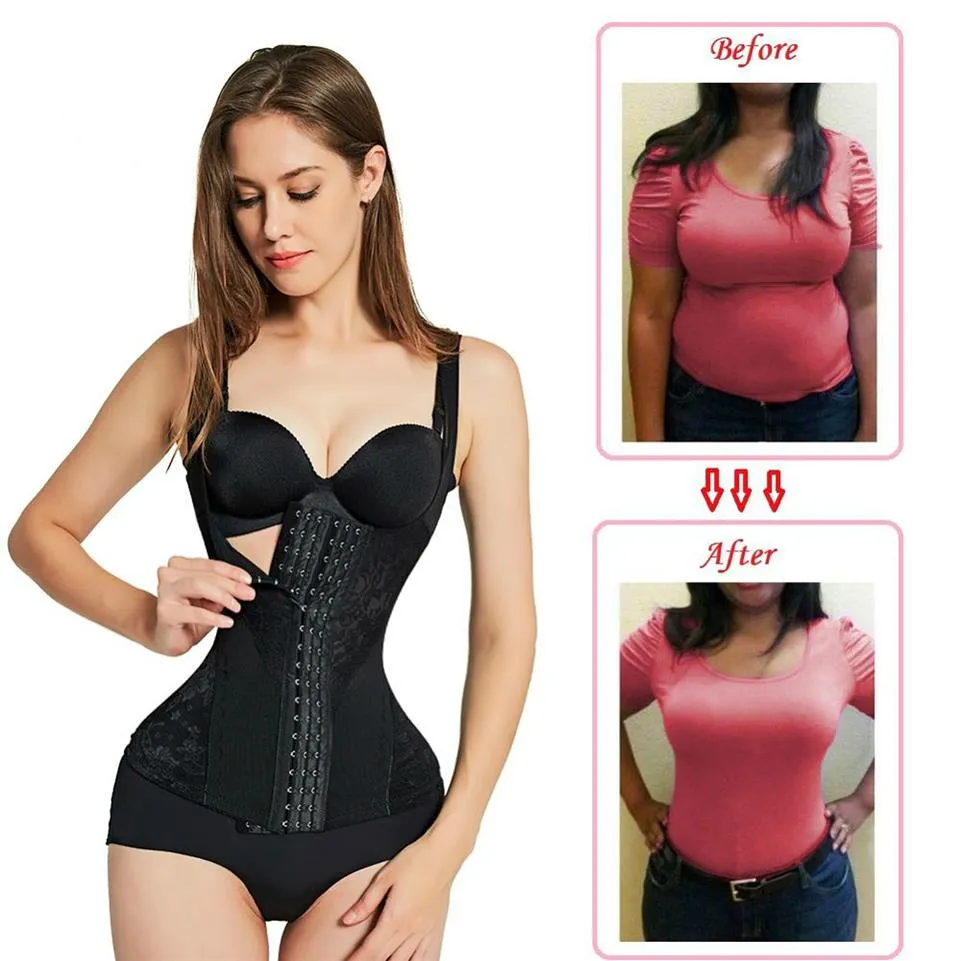 Espartilho underbust modelador de cintura sexy corpete top plus size feminino espartilho modelador de barriga modelador de cintura 357H