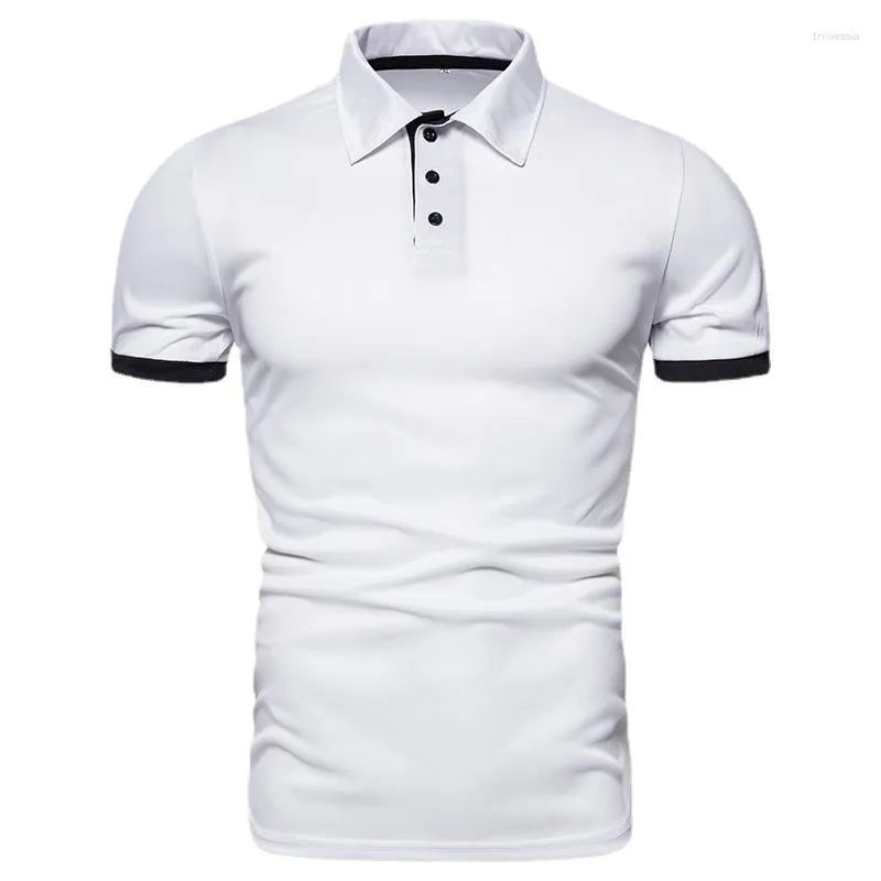 Hommes Polos D'été Hommes Vintage Blanc Rouge Polo À Manches Courtes Plus La Taille Garçons Casual Affaires Formelle Officewear Baseball Uniforme Xxxl