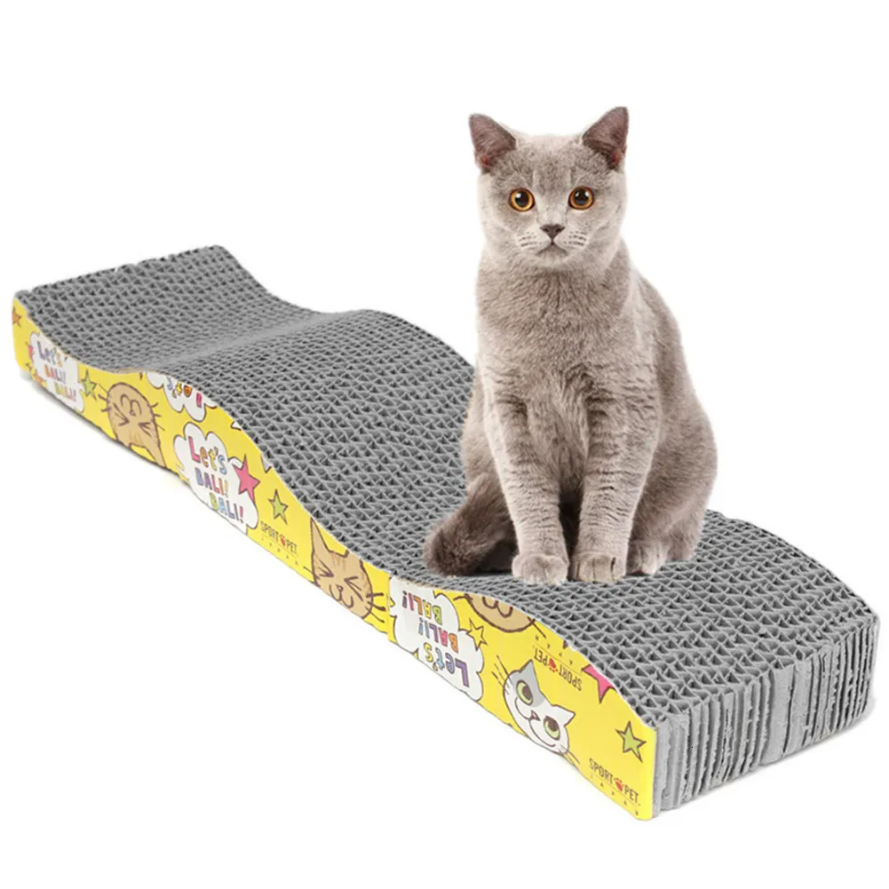 Chat Meubles Grattoirs Drop Chat Chaton Papier Carton Ondulé Scratch Board Pad Scratcher Tapis De Lit Griffes Soins Haute Qualité 230704