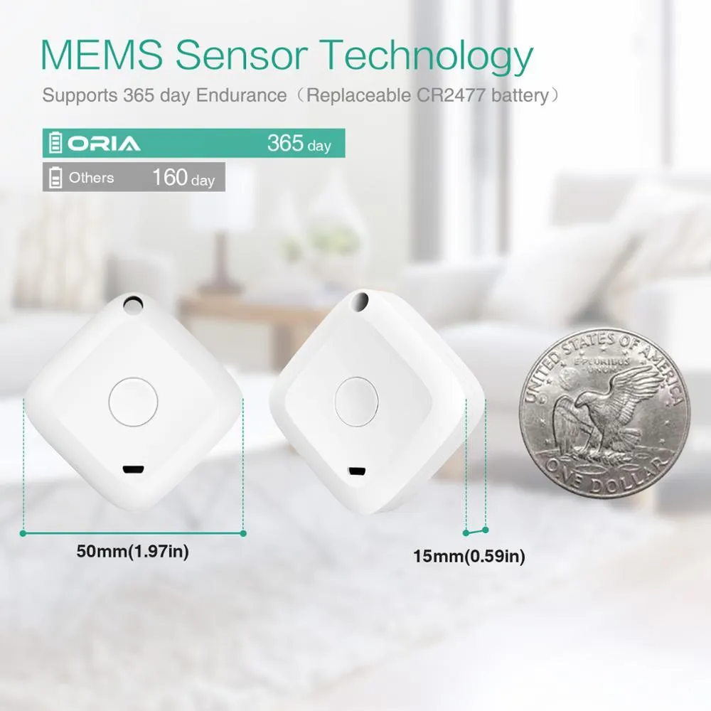 Wskaźniki Oria Wireless Thermometr Higrometr Data Data Logger Digital C/F wewnętrzny zewnętrzny Bluetooth Temperatura wilgotności alarm miernika