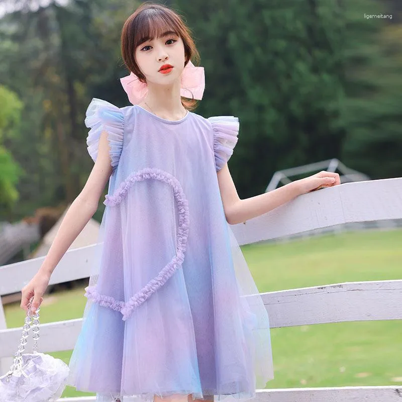 2023 Teenage Girls Purple Chinese Chiffon Princess Dress Shein Retro Floral  Design For Summer Weddings Sizes 8 12 Years From Ligemeitang, $17.57