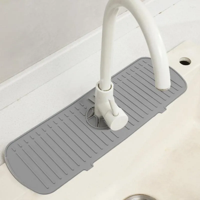 Silicone Drainage Mat Splash-Proof Silicone Pad Kitchen Bath