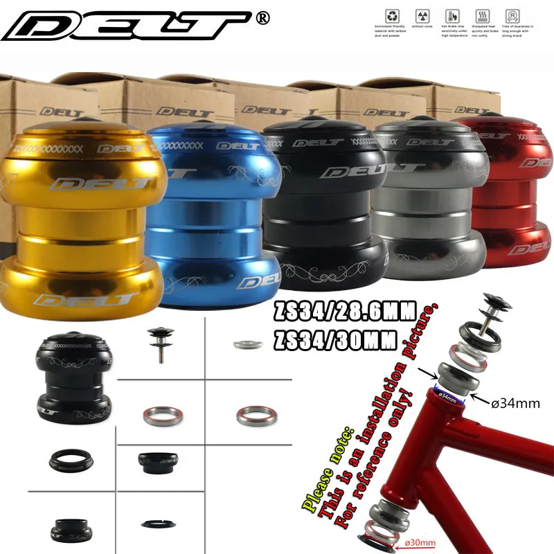 thumbnail image 2 of Mountain Bike Headset Set - 1-1/8 Threadless, Aluminium Alloy, 42x52mm, For City Commuter & Folding Bikes 2 of 4