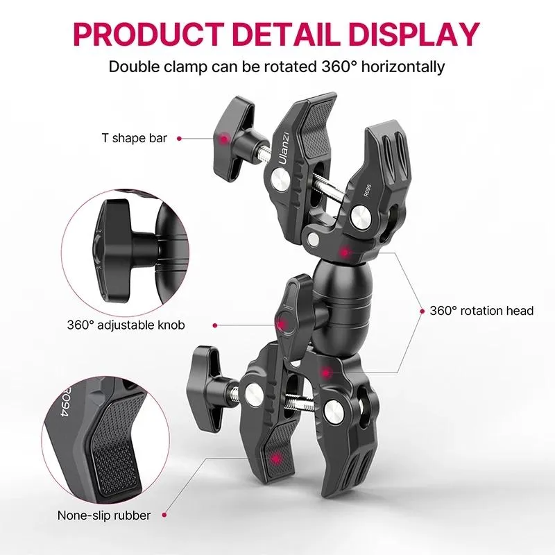 Eyecups for Ulanzi R094 R096 Metal Super Clamp Double Ball Head Magic Arm 1/4 '' 3/8 ''