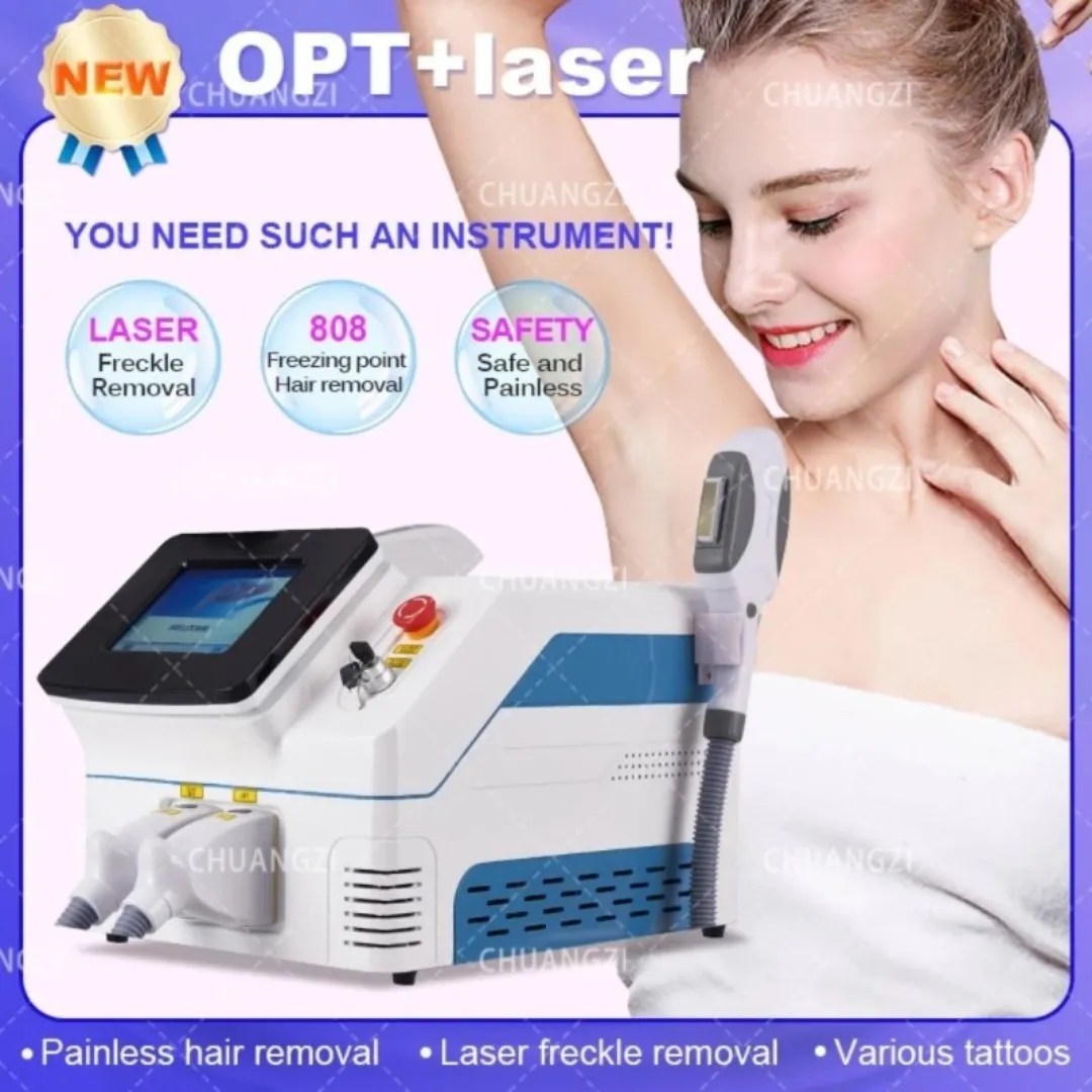 2024 OPT Laser Hair Remover Picosecond Q Interruttore Nd Yag Pico Pigmento Rimozione Macchia Scura Macchina per la rimozione dell'acne per il salone