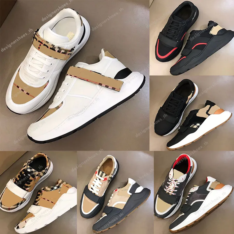 Designer Sneakers Striped Shoes Men Women Vintage Sneaker Platform Trainer Season Shades Flats Trainers Brand Classic Outdoor Shoe