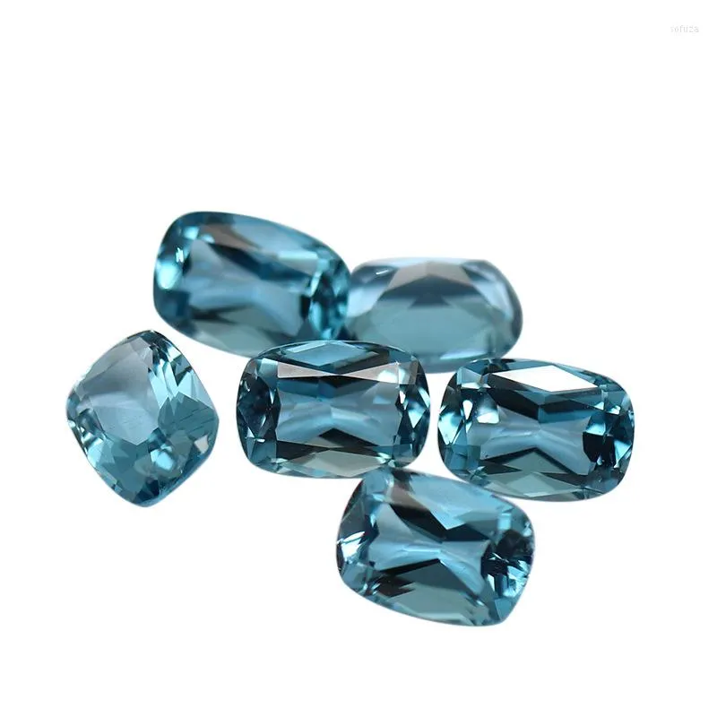 Loose Gemstones Square Cut Natural Topaz Sky Blue Gemstone Stone Good Quality For Jewelry