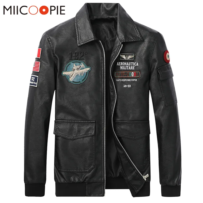 Gilet da uomo Giacche in pelle di alta qualità Uomo Giacca da moto Giacca da moto vintage Cappotto in PU ricamato Uomo Veste Homme Giacca a vento 230703