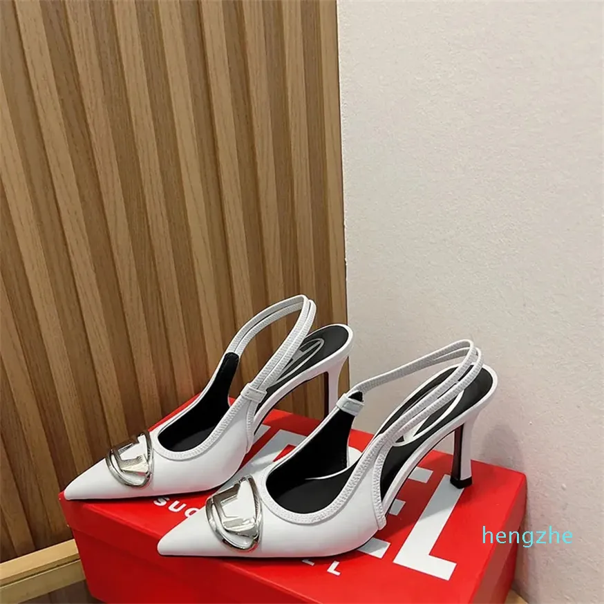High-heel Denim embellished plaque Sandals stilletto heels 8.5cm spike toe women's designers leather outsole