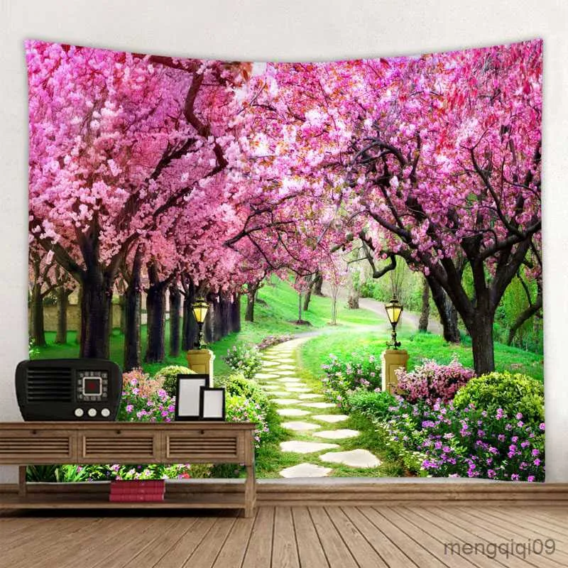 Pink flower online tapestry