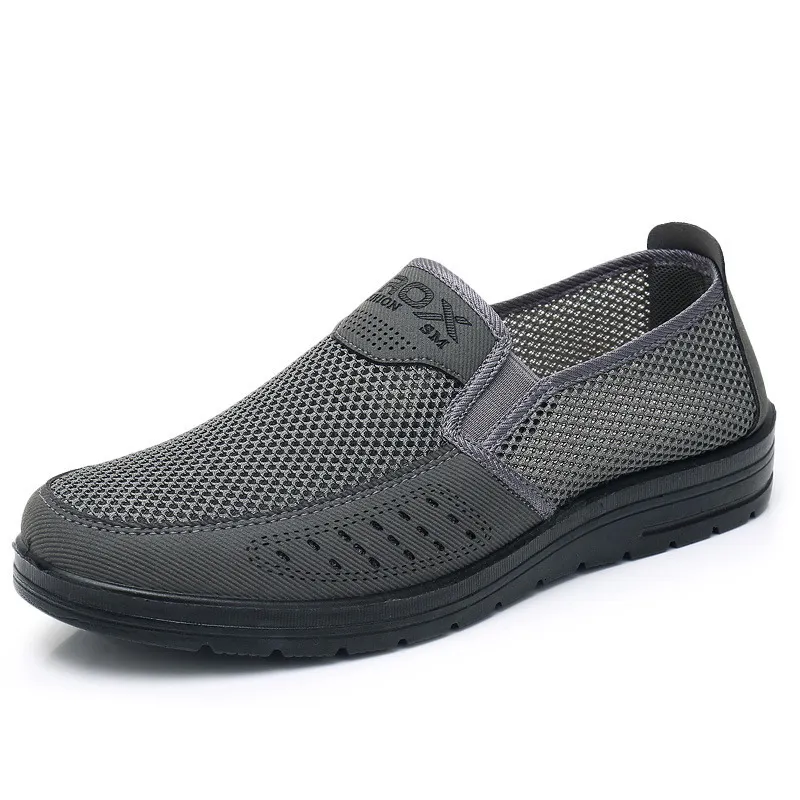 Sapatos de vestido vendendo sapatos de pano 2023 verão homens net respirável meia idade e idoso pai casual sola macia antiderrapante 230703