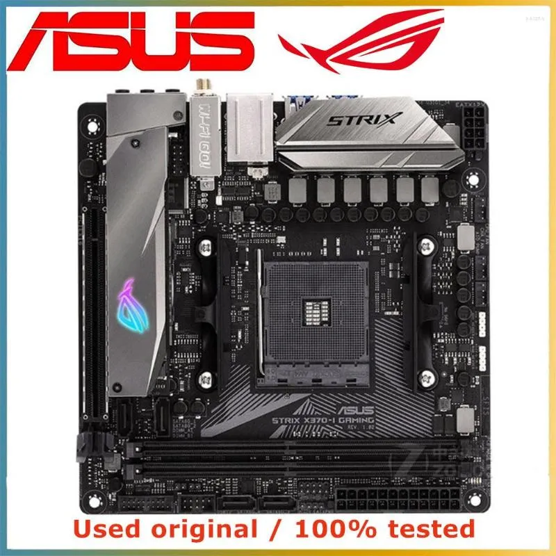 Материнские платы для AMD X370 Asus Rog Strix X370-I Игровой компьютеры Материнская плата AM4 DDR4 32G Desktop Mainboard III USB PCI-E 3.0 X16