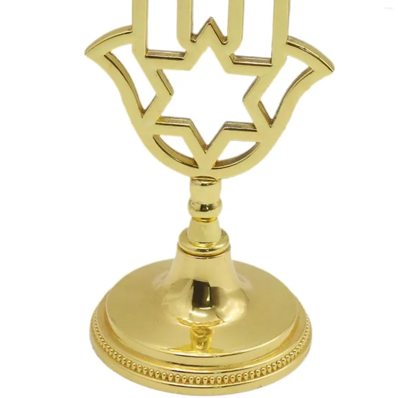 Candle Holders Hanukkah Chanukah Menorah Ornament 7 Branches Holder Stand For Year Event Anniversary Festival Decoration