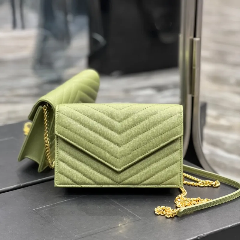 Luxury Real Leather Crossbody Bag 24 Available Colours Wallet Designer Fashion Chain Shoulder Bag Classic Envelope Bag Silver Leather Trend For Women With Box From 274 92 DHgate